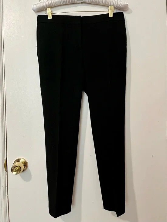 Ann Taylor Black Straight Leg Dress Pants - also selling matching jacket - Picture 1 of 2